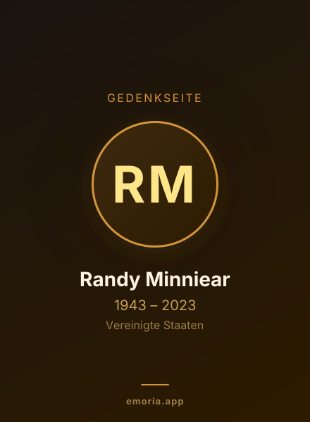Gedenkportrait von Randy Minniear