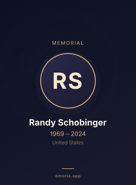 Memorial portrait of Randy Schobinger