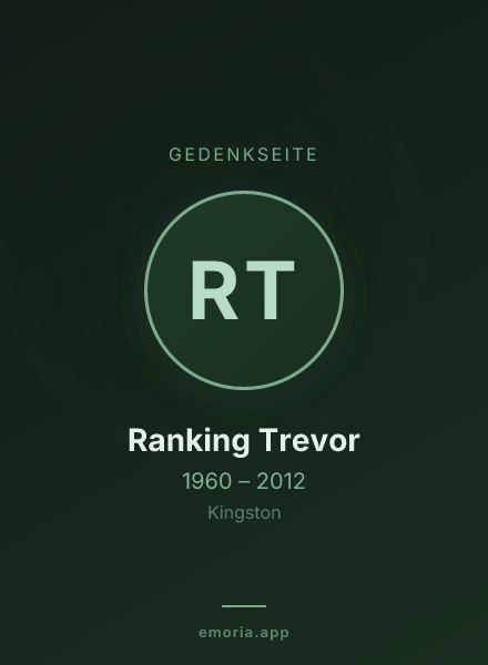Gedenkportrait von Ranking Trevor