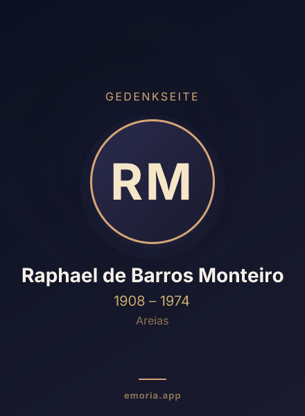 Gedenkportrait von Raphael de Barros Monteiro