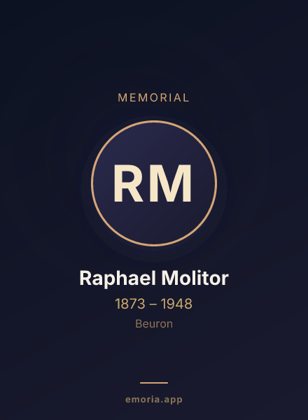 Memorial portrait of Raphael Molitor