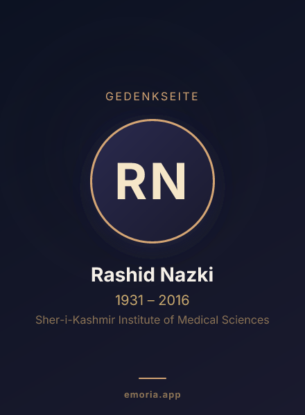 Gedenkportrait von Rashid Nazki