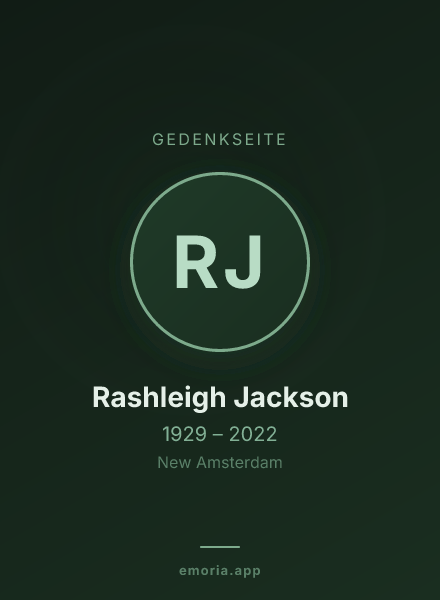 Gedenkportrait von Rashleigh Jackson