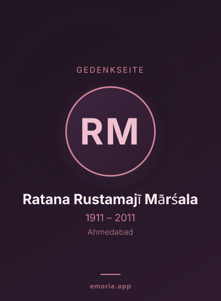 Gedenkportrait von Ratana Rustamajī Mārśala