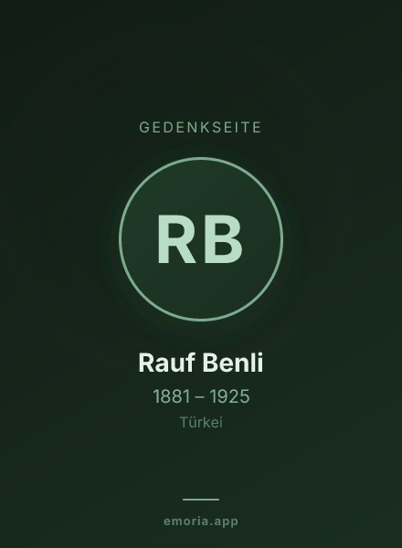 Gedenkportrait von Rauf Benli