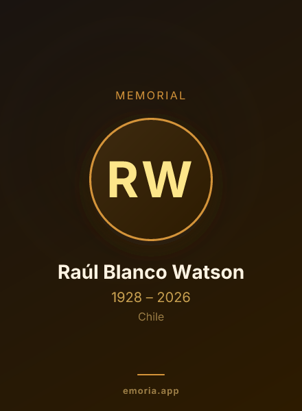 Memorial portrait of Raúl Blanco Watson