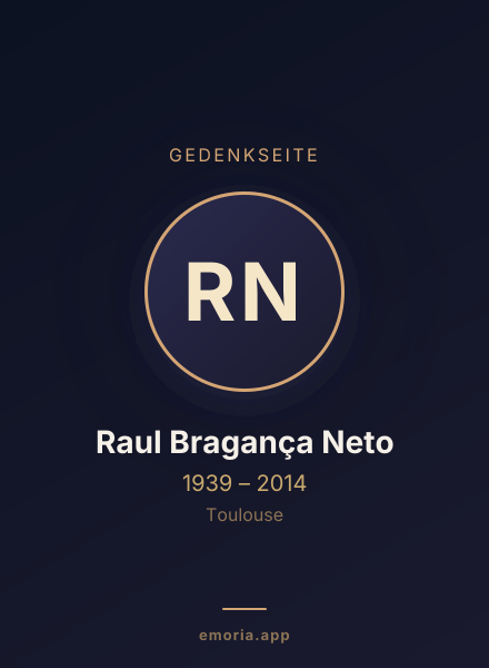 Gedenkportrait von Raul Bragança Neto