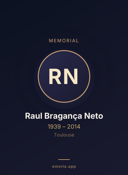Memorial portrait of Raul Bragança Neto