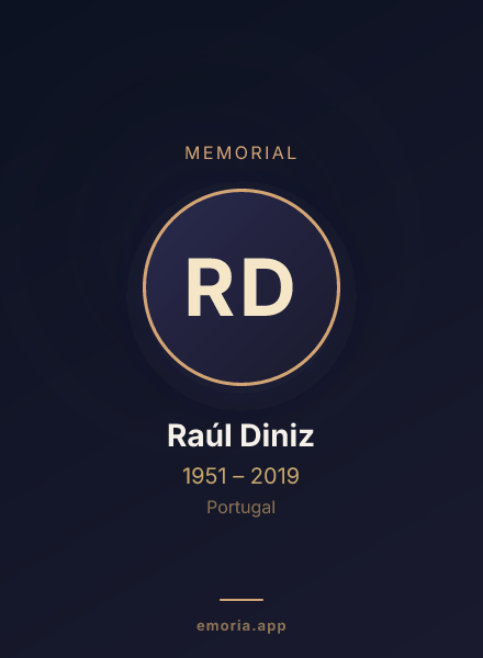 Memorial portrait of Raúl Diniz
