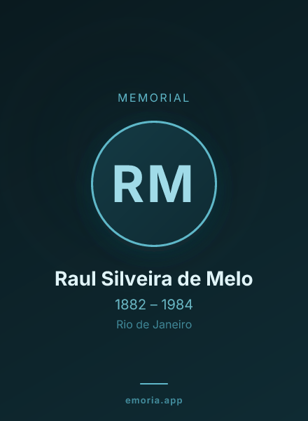 Memorial portrait of Raul Silveira de Melo