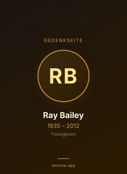 Gedenkportrait von Ray Bailey