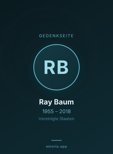 Gedenkportrait von Ray Baum