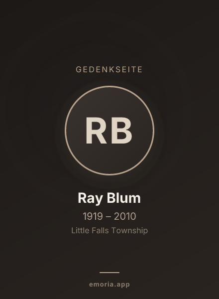 Gedenkportrait von Ray Blum