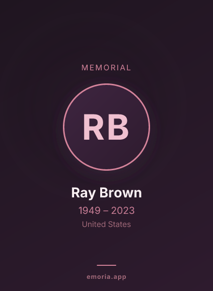 Memorial portrait of Ray Brown