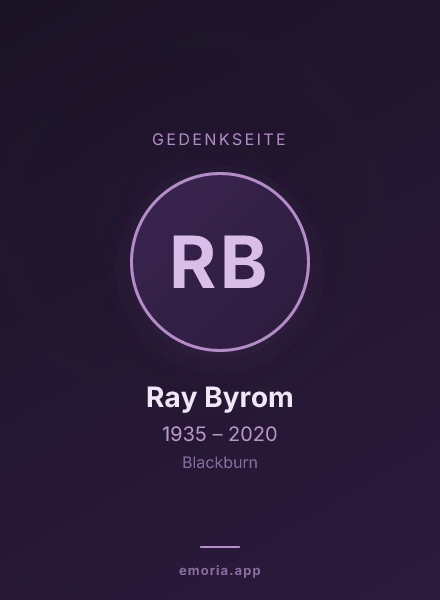 Gedenkportrait von Ray Byrom