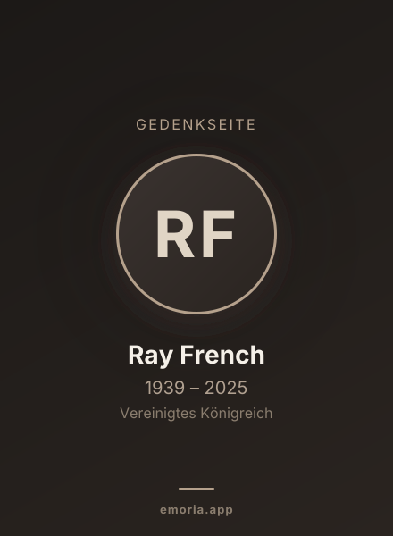 Gedenkportrait von Ray French