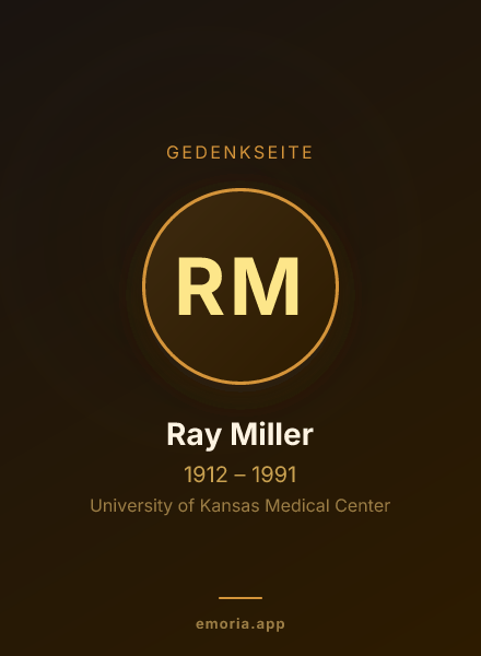 Gedenkportrait von Ray Miller