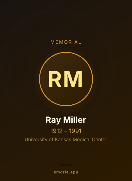 Memorial portrait of Ray Miller