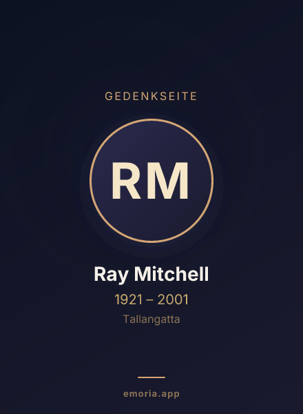 Gedenkportrait von Ray Mitchell