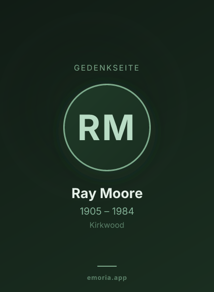 Gedenkportrait von Ray Moore