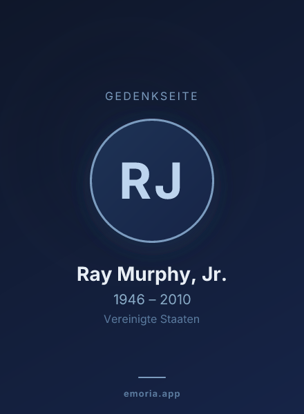 Gedenkportrait von Ray Murphy, Jr.