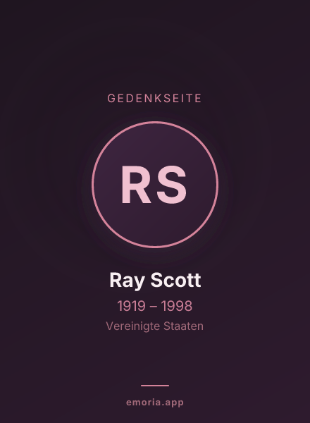 Gedenkportrait von Ray Scott