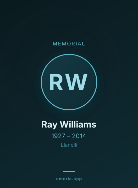 Memorial portrait of Ray Williams