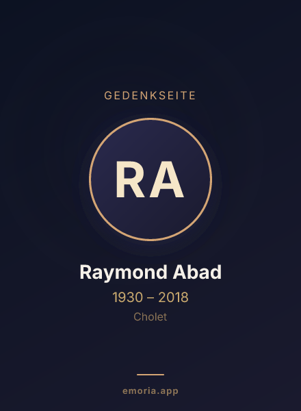 Gedenkportrait von Raymond Abad