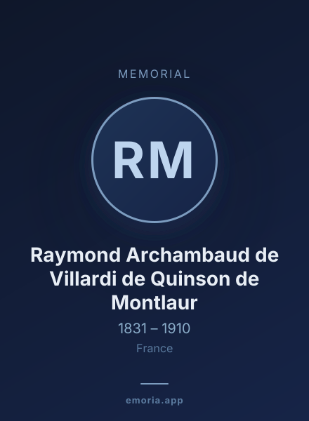 Memorial portrait of Raymond Archambaud de Villardi de Quinson de Montlaur