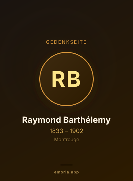 Gedenkportrait von Raymond Barthélemy