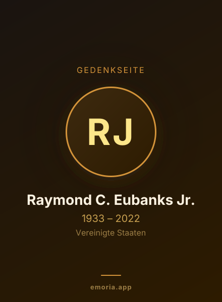 Gedenkportrait von Raymond C. Eubanks Jr.