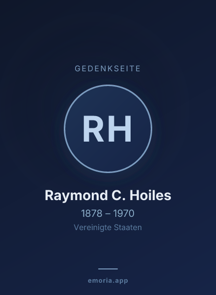 Gedenkportrait von Raymond C. Hoiles