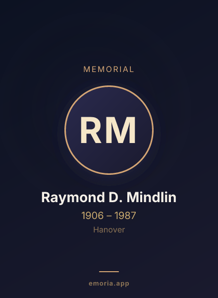 Memorial portrait of Raymond D. Mindlin