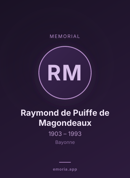Memorial portrait of Raymond de Puiffe de Magondeaux