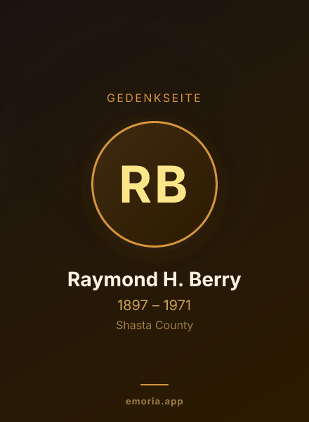 Gedenkportrait von Raymond H. Berry