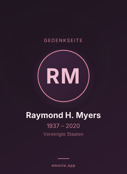 Gedenkportrait von Raymond H. Myers