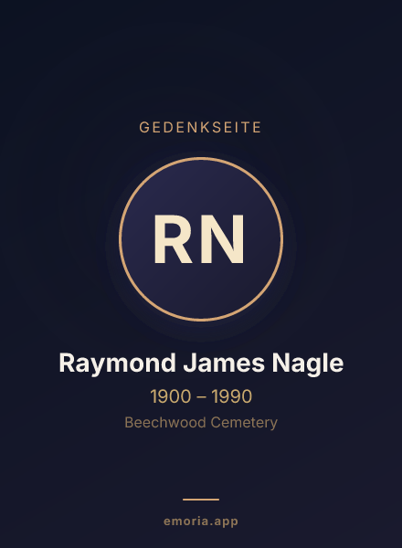 Gedenkportrait von Raymond James Nagle