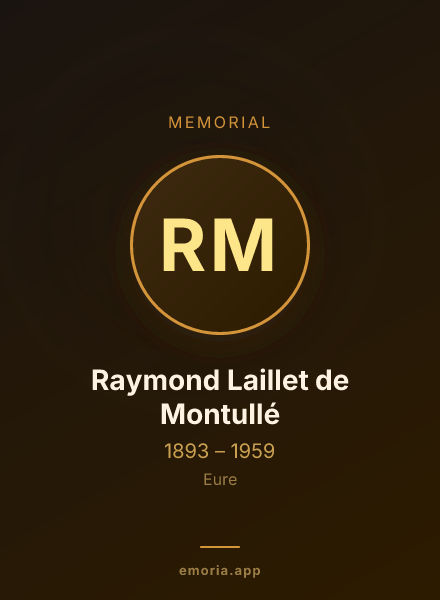 Memorial portrait of Raymond Laillet de Montullé