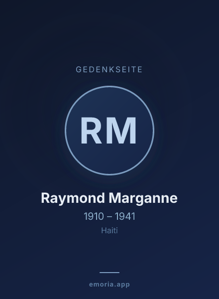 Gedenkportrait von Raymond Marganne