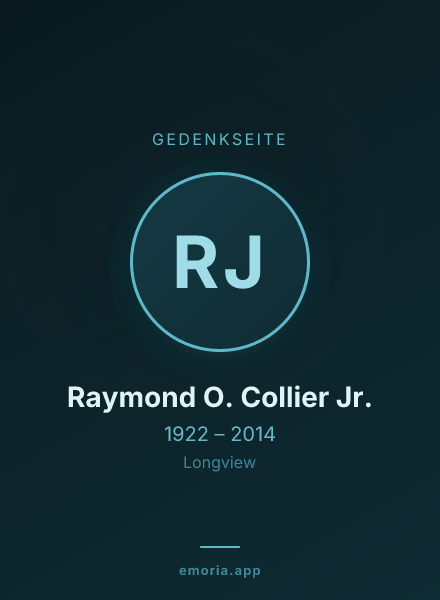 Gedenkportrait von Raymond O. Collier Jr.