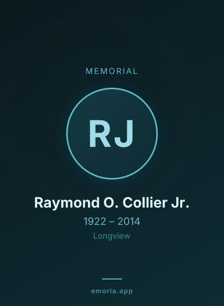 Memorial portrait of Raymond O. Collier Jr.