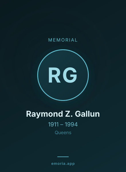 Memorial portrait of Raymond Z. Gallun