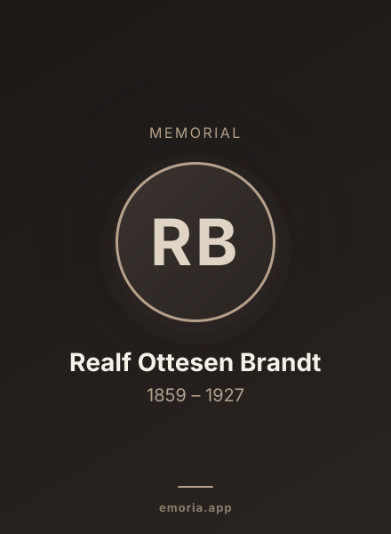 Memorial portrait of Realf Ottesen Brandt