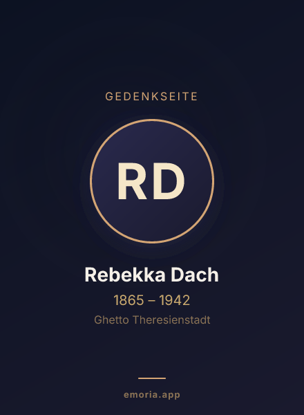 Gedenkportrait von Rebekka Dach