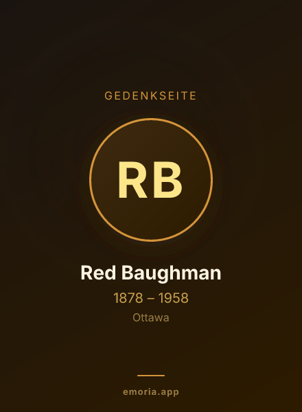 Gedenkportrait von Red Baughman