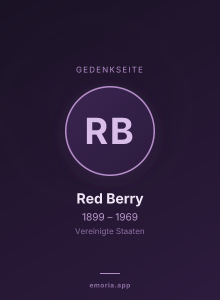 Gedenkportrait von Red Berry