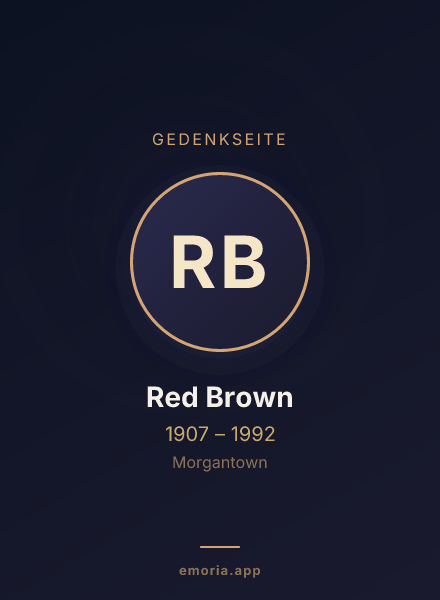 Gedenkportrait von Red Brown