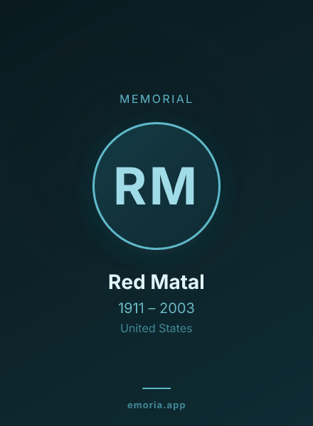 Memorial portrait of Red Matal