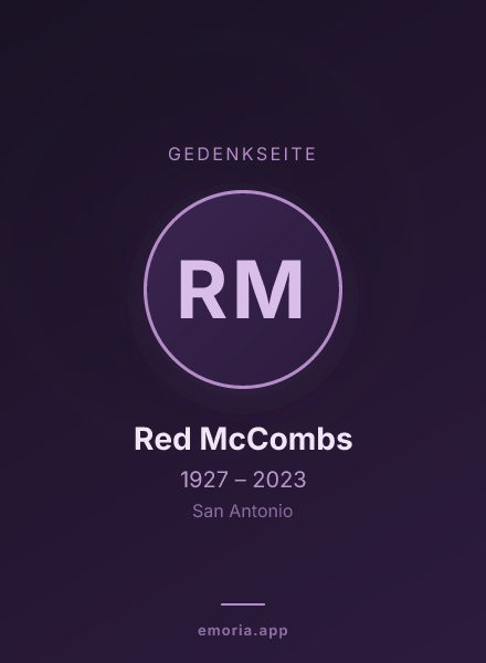 Gedenkportrait von Red McCombs