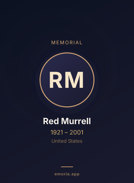 Memorial portrait of Red Murrell